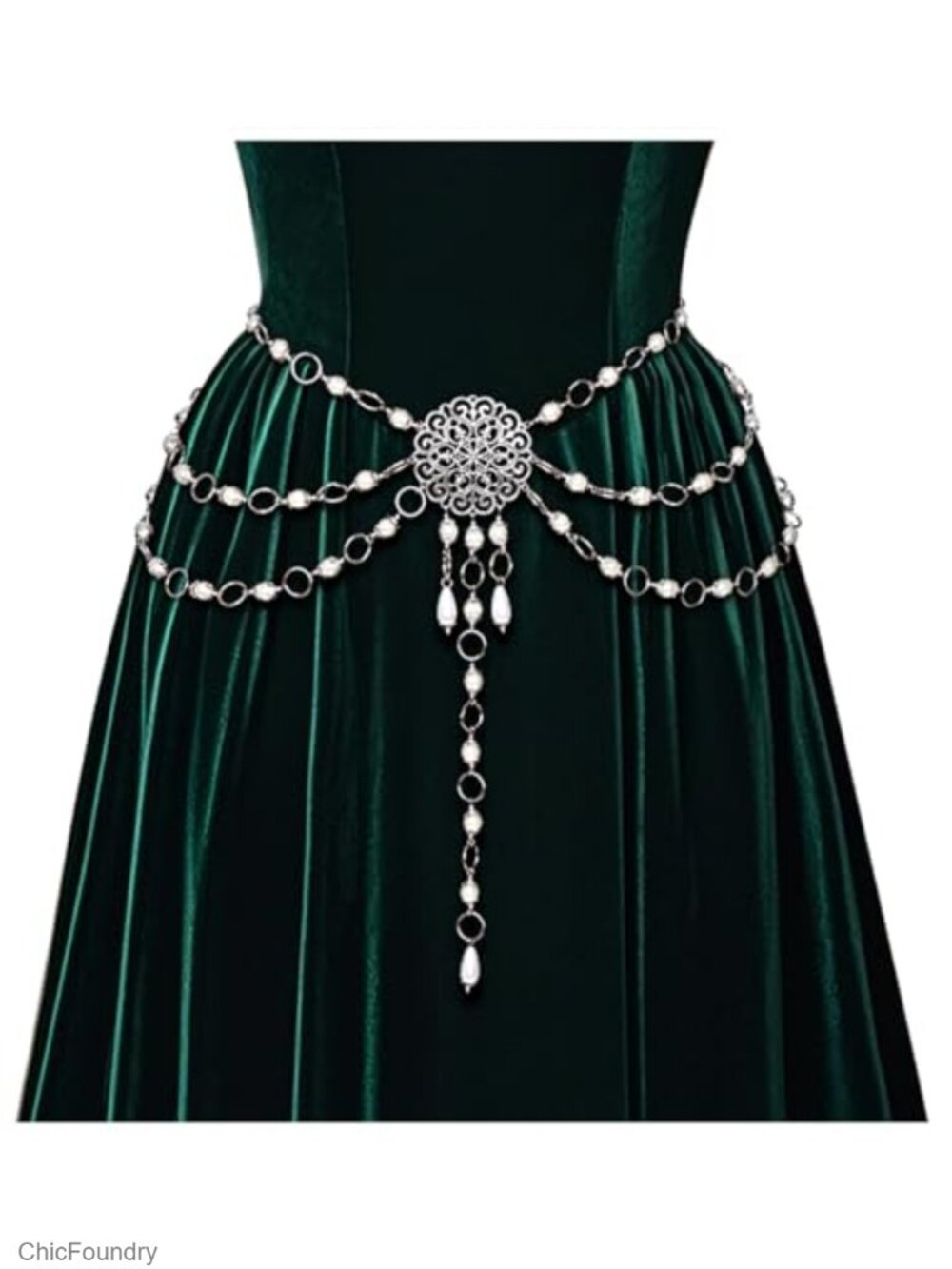 Medieval Chain Belt | Waist Chain for Dresses | Witch & Viking Cosplay | Vintage